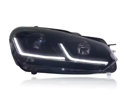 LED Scheinwerfer für Volkswagen Golf 6 MK6 2010–2014 – Smoked Black Edition Plug & Play