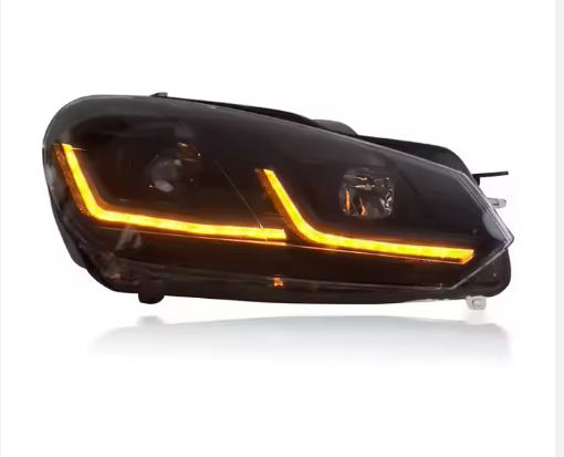 LED Scheinwerfer für Volkswagen Golf 6 MK6 2010–2014 – Smoked Black Edition Plug & Play