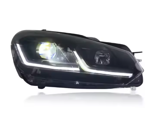 LED Scheinwerfer für Volkswagen Golf 6 MK6 2010–2014 – Smoked Black Edition Plug & Play