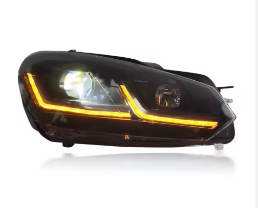 LED Scheinwerfer für Volkswagen Golf 6 MK6 2010–2014 – Smoked Black Edition Plug & Play