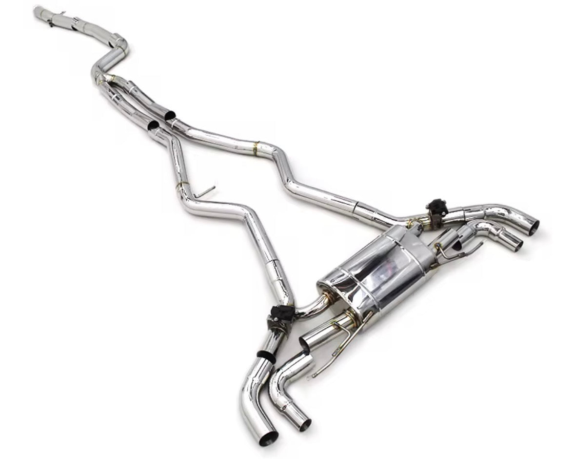Catback Auspuffanlage für BMW B58 M340i M440i G20 G22 3.0T Edelstahl mit Klappensteuerung
