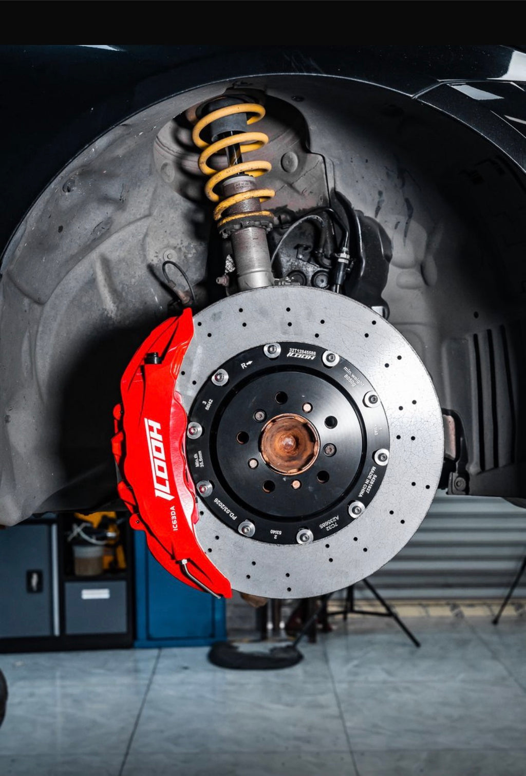 DICASE DM4 Carbon Keramik Big Brake Kit 355 x 28 mm – Mehrkolben Bremsanlage (Hinterachse)