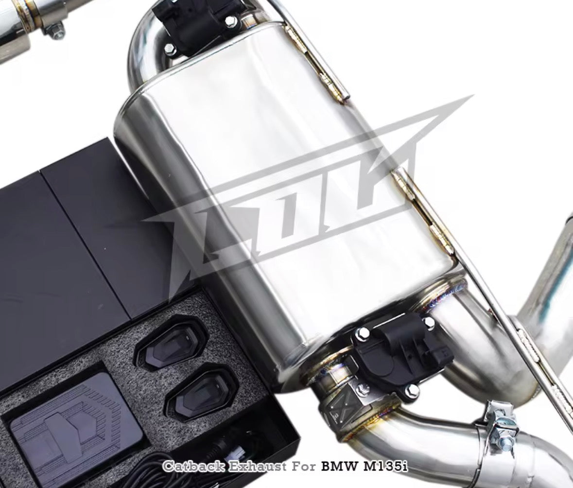 Catback Auspuffanlage für BMW M135i / M135 N55 3.0T (2013–2016) – Edelstahl mit Klappensteuerung
