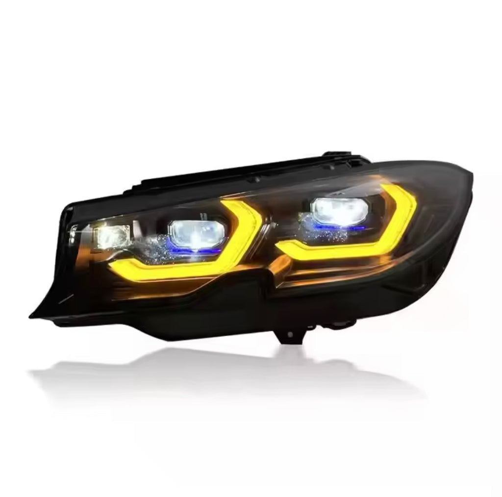 Laser Style LED Scheinwerfer Weiß / Gelb für BMW G20 G28 G80 PRE-LCI – Plug Play