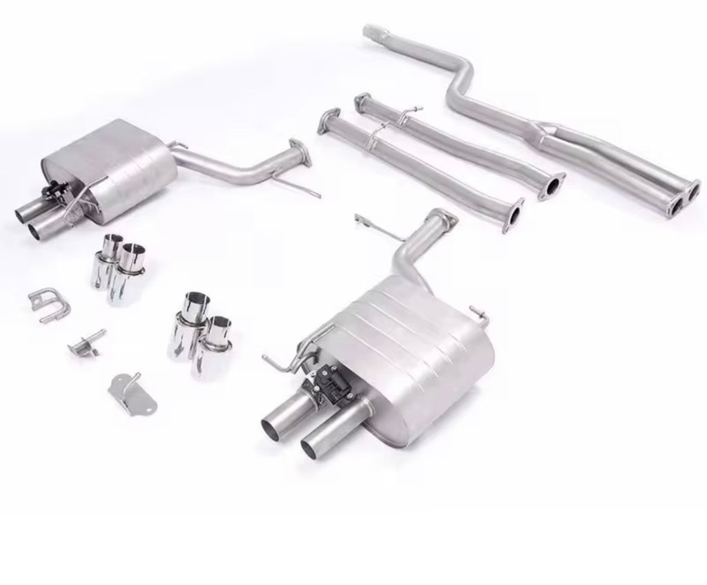 Catback Auspuffanlage für BMW 5er F10 / F18 520i, 525i, 528i 2.0T (2010–2017) – Edelstahl mit Klappensteuerung
