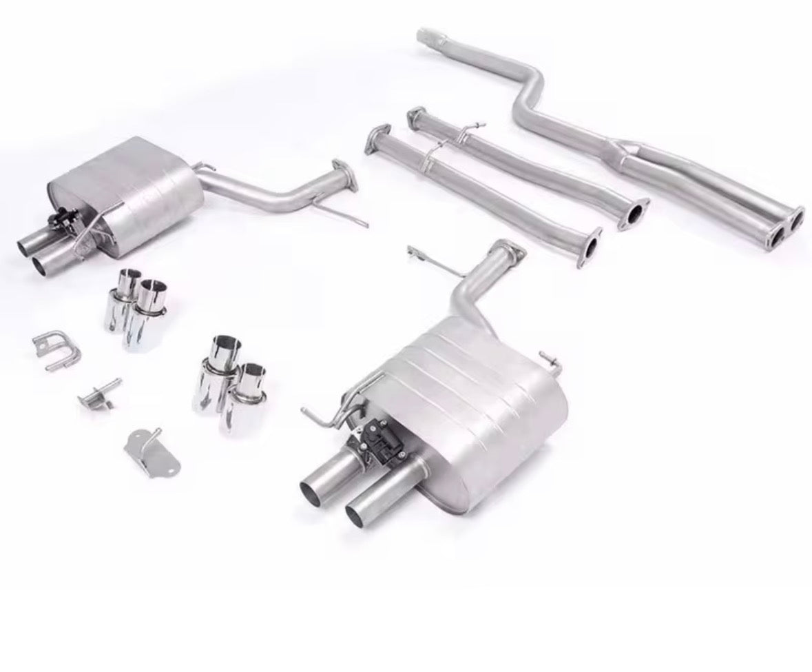 Catback Auspuffanlage für BMW 5er F10 / F18 520i, 525i, 528i 2.0T (2010–2017) – Edelstahl mit Klappensteuerung