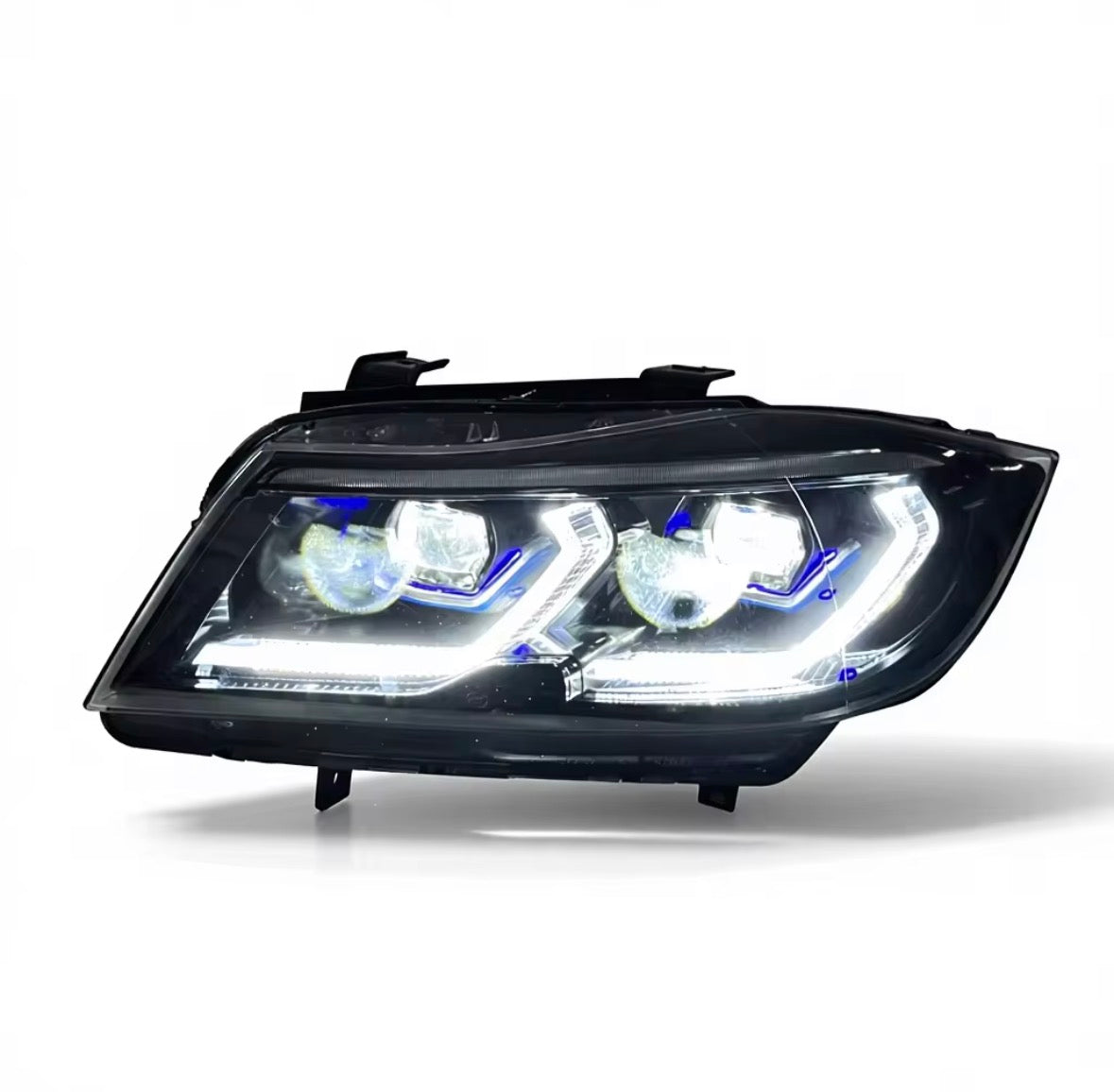 LED Scheinwerfer Weiß / Gelb für BMW E90 E91 E92 E93 2005–2012 – Plug & Play