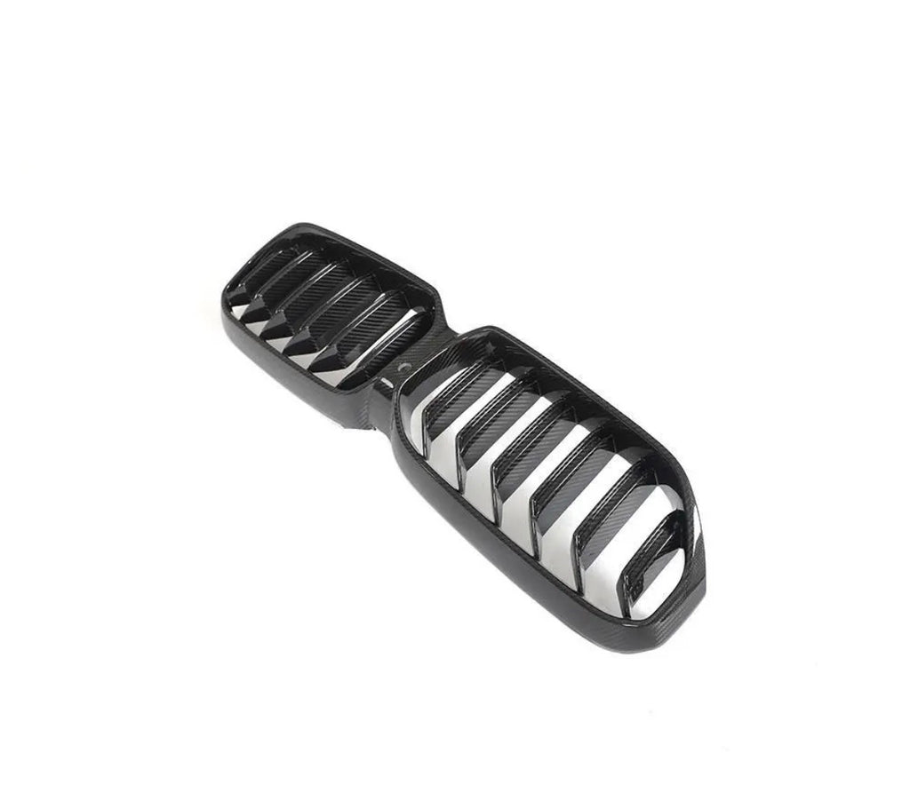Dry Carbon Fiber Front Kidney Grille for BMW 5 Series G30 G38 LCI 530i Sedan 2021-2023