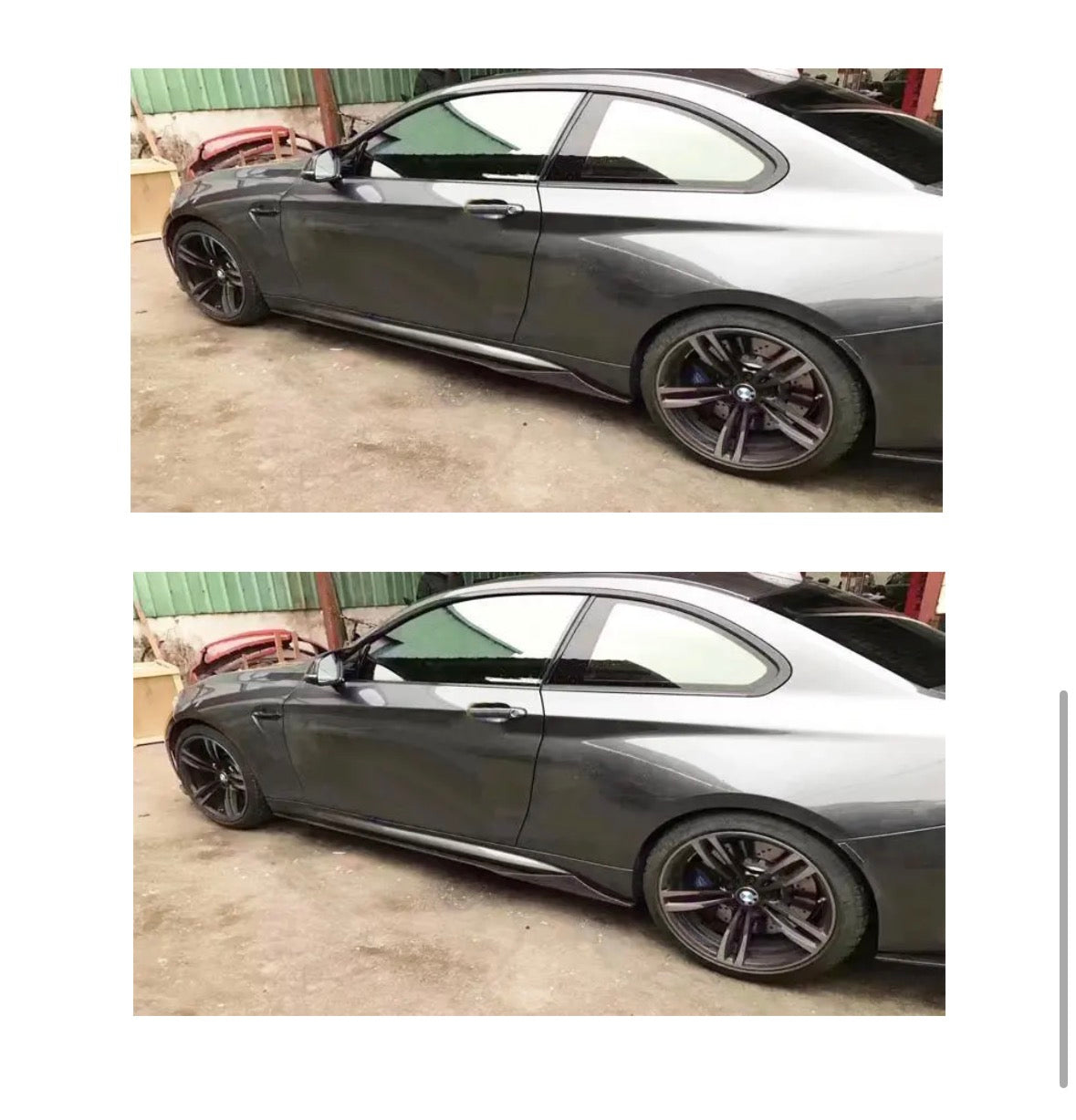 Universal Carbon Seitenschweller Ansatz Aero Side Skirts 205CM