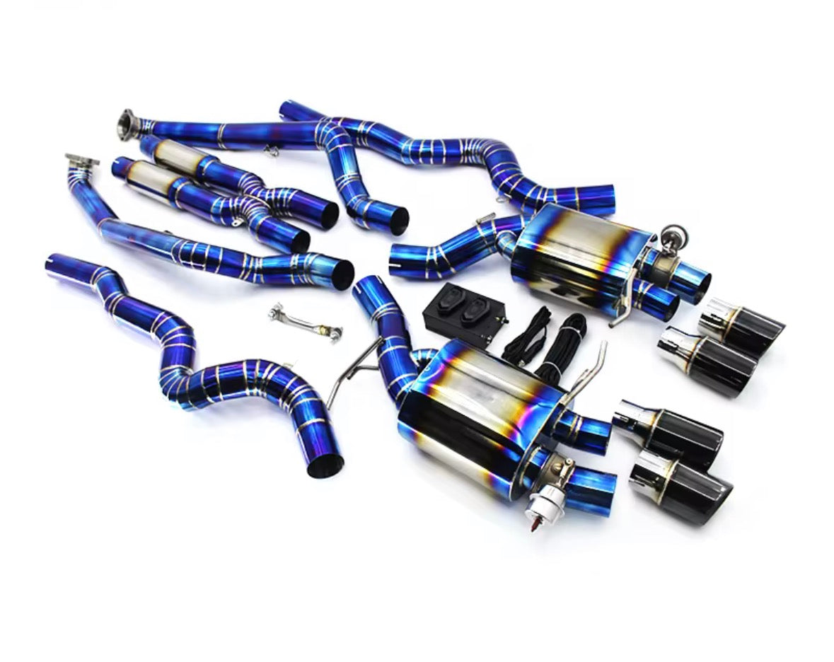 Catback Auspuffanlage für BMW M6 F06 F12 F13 4.4TT (2012–2016) Titan mit Klappensteuerung