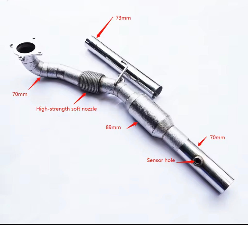 Downpipe / Fallrohr für Audi A3 (1.4T / 1.8T / 2.0T ab 2014)