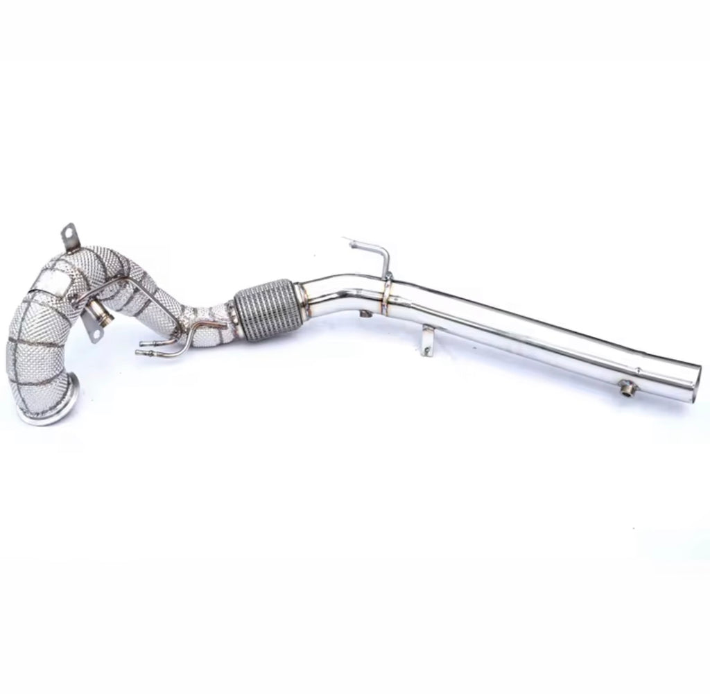 Downpipe / Fallrohr für VW Golf 8 / GTI / Tiguan / Arteon 2.0T (2019–2022) mit Katalysator