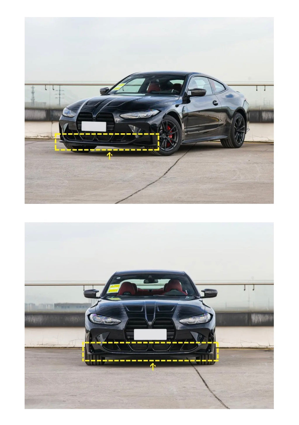 Dry Carbon Fiber Front Bumper Lip / Chin Spoiler für BMW G80 M3 / G82 / G83 M4
