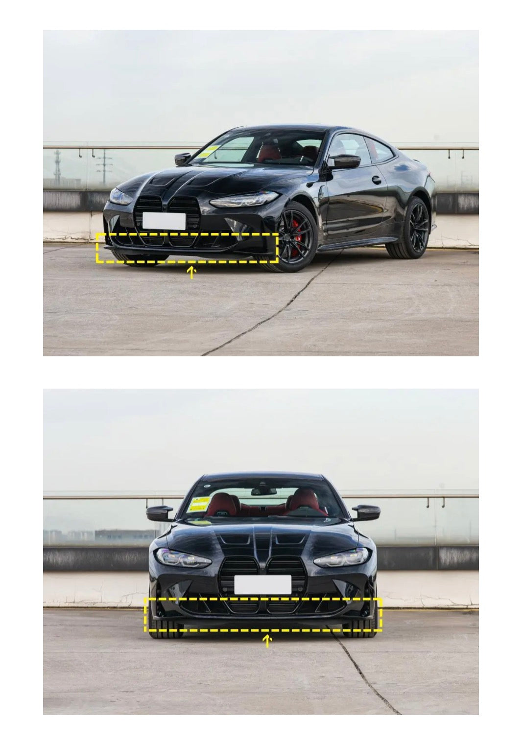 Dry Carbon Fiber Front Bumper Lip / Chin Spoiler für BMW G80 M3 / G82 / G83 M4