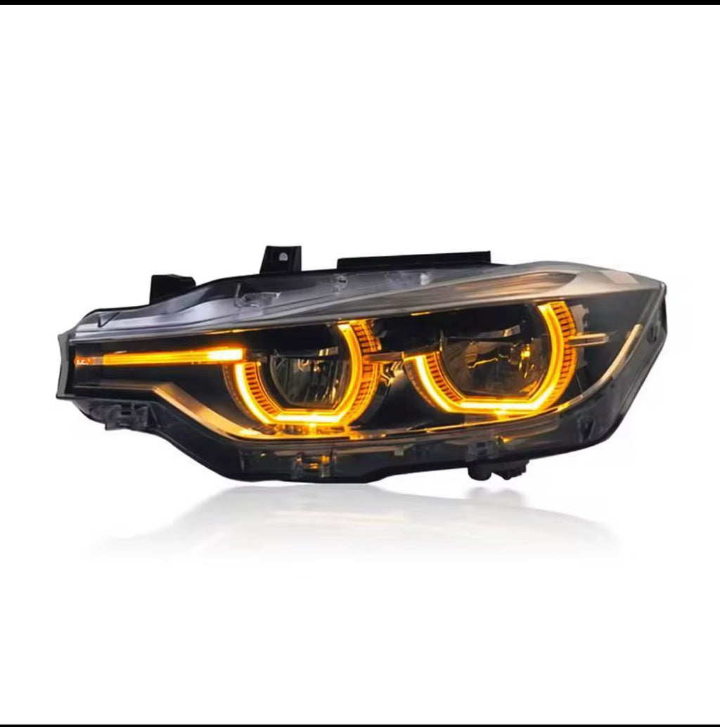 Triple Color LED Scheinwerfer Weiß / Gelb / Amber für BMW F30 F35 F80 2013–2018 – Plug & Play