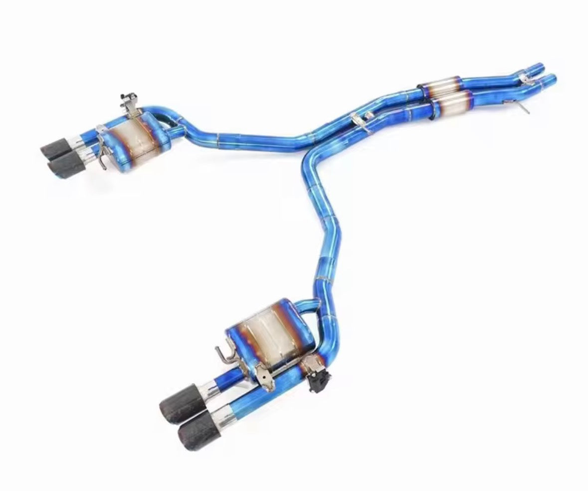 Catback Auspuffanlage für Audi S6 / S7 / S8 C7 4.0T (2013–2018) – Titan