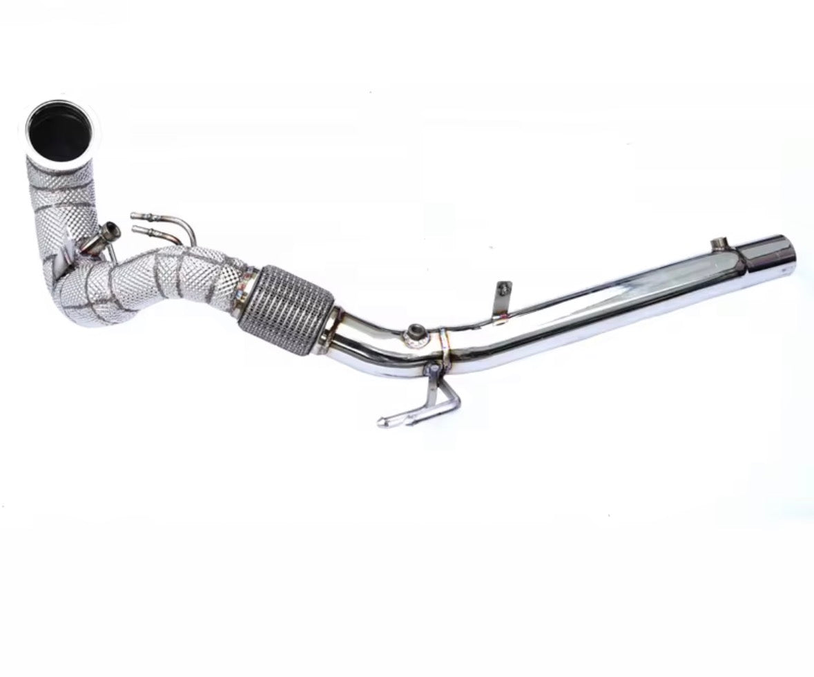 Downpipe / Fallrohr für VW Golf 8 / GTI / Tiguan / Arteon 2.0T (2019–2022) mit Katalysator