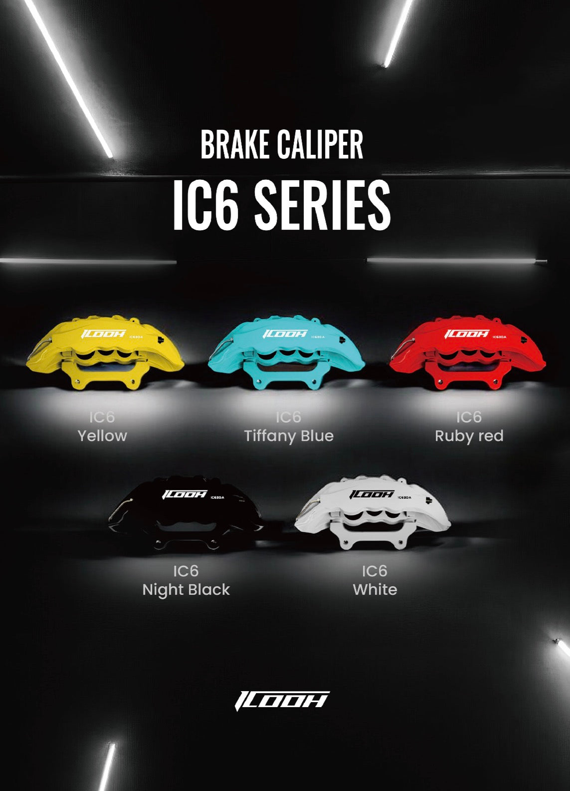 ICOOH IC6 Big Brake Kit 410 mm Carbon Keramik 6 Kolben Vorderachse