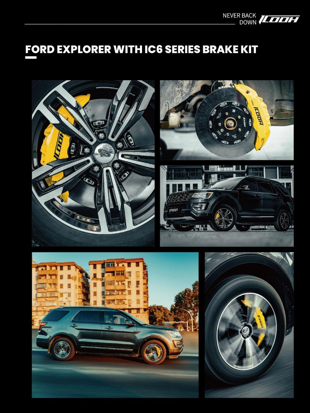 ICOOH IC6 Big Brake Kit 390 mm Carbon Keramik 6 Kolben Vorderachse
