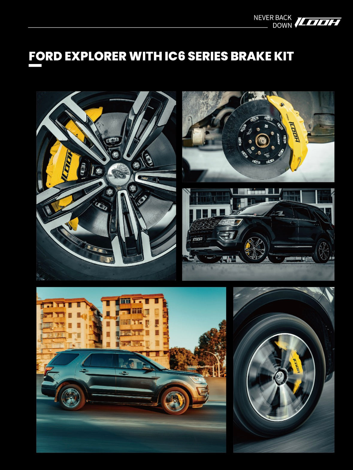ICOOH IC6 Big Brake Kit 410 mm Carbon Keramik 6 Kolben Vorderachse