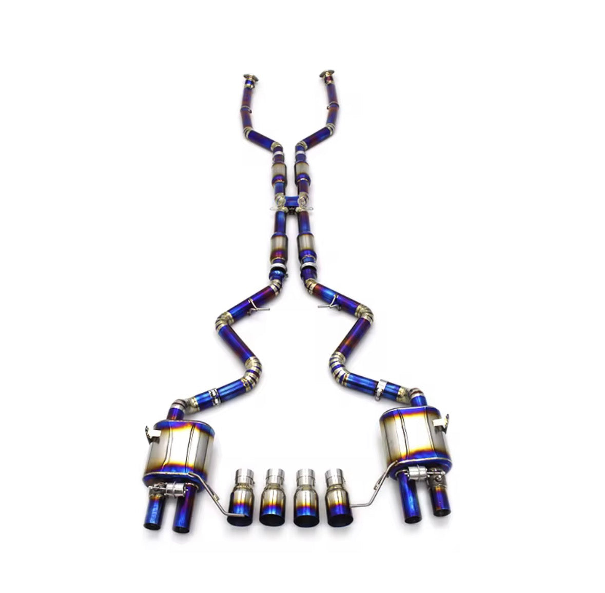 Catback Auspuffanlage für BMW M3 E90 E92 E93 4.0L V8 (2007–2013) Titan mit Klappensteuerung