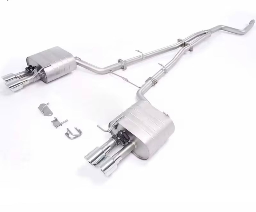 Catback Auspuffanlage für BMW 5er F10 / F18 520i, 525i, 528i 2.0T (2010–2017) – Edelstahl mit Klappensteuerung