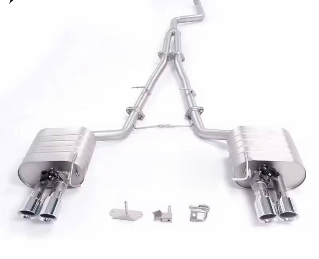 Catback Auspuffanlage für BMW 5er F10 / F18 520i, 525i, 528i 2.0T (2010–2017) – Edelstahl mit Klappensteuerung